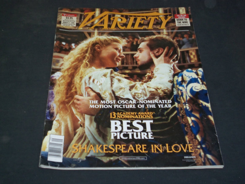1999 MARCH 1-7 VARIETY MAGAZINE - SHAKESPEARE IN LOVE - SP 3326