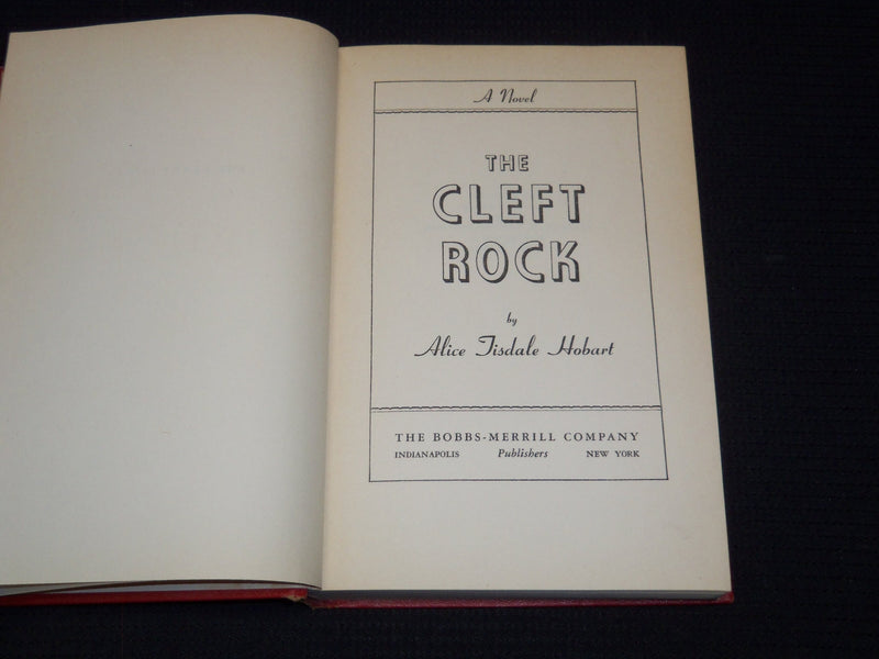 1948 THE CLEFT ROCK HARDCOVER BOOK BY ALICE TISDALE HOBART - KD 7932