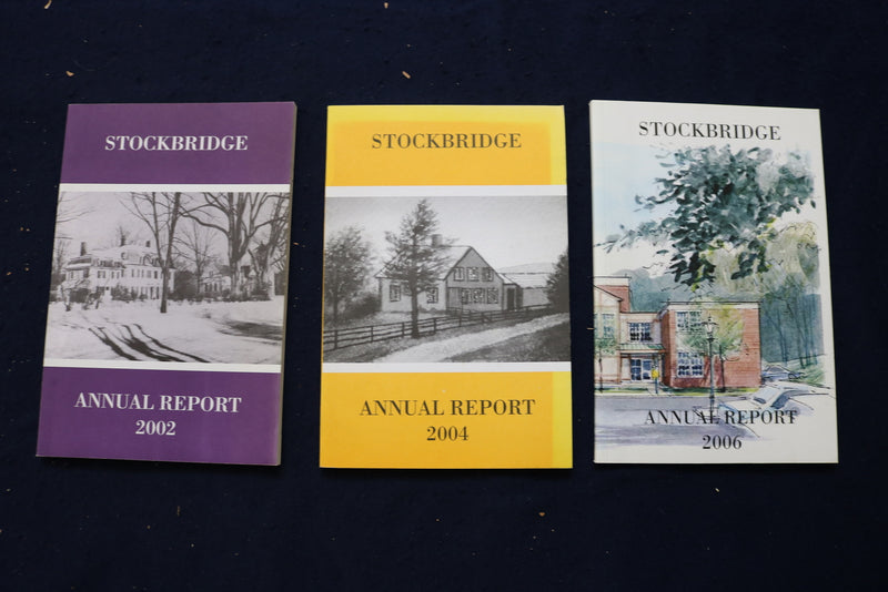 1970-2006 STOCKBRIDGE MASSACHUSETTS ANNUAL REPORT - LOT OF 22 - O 3394