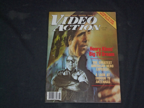 1981 JUNE VIDEO ACTION MAGAZINE - HENRY KLOSS'S BIG TV DREAM COVER - CW 1103