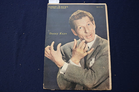 1953 APR 12 SUNDAY NEWS PICTURE - DANNY KAYE - MANTLE-IRVIN-SNIDER - E 22773