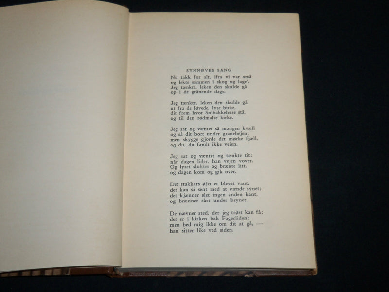 1932 BJORNSTJERNE BJORNSON HARDCOVER BOOK BY SAMLEDE VAERKER - KD 7138