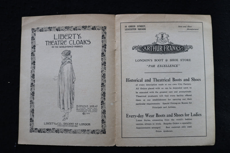 1919 DORIS KEANE IN ROMEO AND JULIET PROGRAM - THE LYRIC THEATRE - K 1803