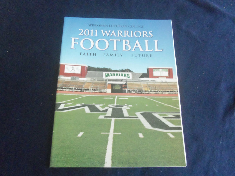 2011 NOV 5 FOOTBALL PROGRAM - AURORA UNIV VS WISCONSIN LUTHERAN COLL - SP 1217Z