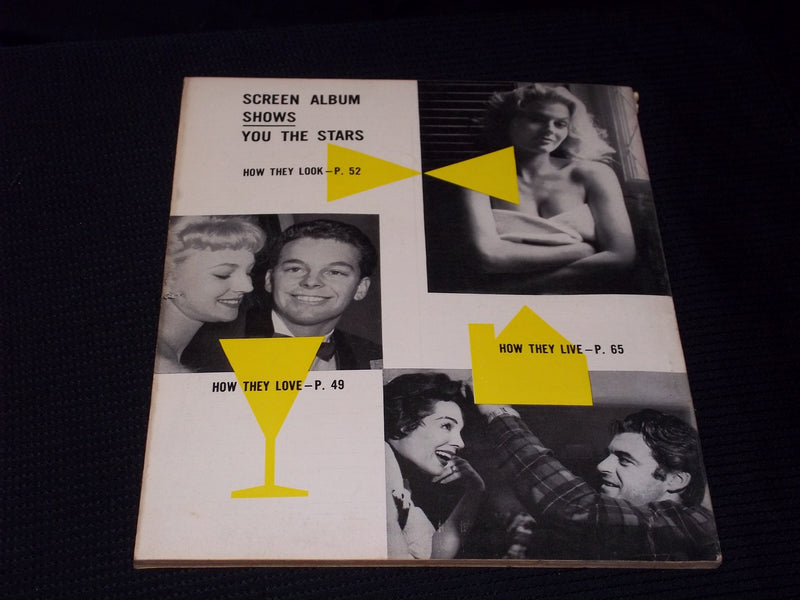 1956 MAY SCREEN ALBUM MAGAZINE - LIZ TAYLOR MICHAEL WILDING COVER - E 15201