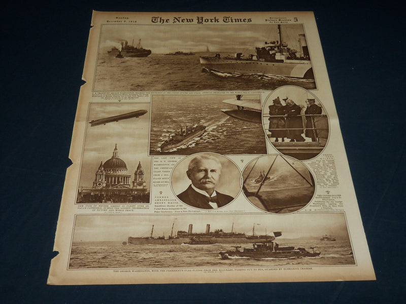 1918 DECEMBER 8 NEW YORK TIMES PICTURE SECTION - WILSON PROFILE - NT 8818