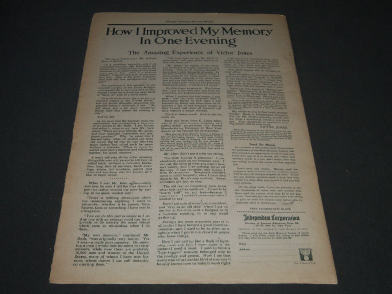 1918 SEPT 1 CHICAGO SUNDAY TRIBUNE ROTO SECTION - PRESIDENT WILSON - NP 2575