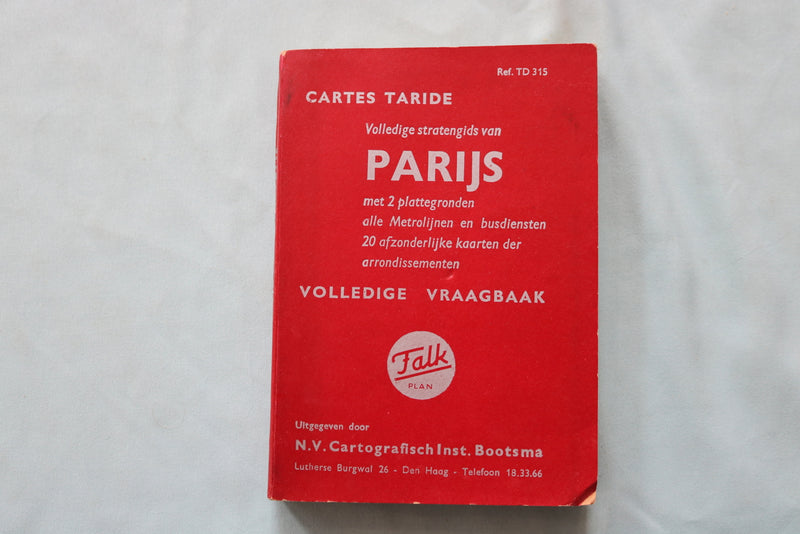 1965 PLAN-GUIDE DE PARIS - SOFTCOVER BOOK - K 2550