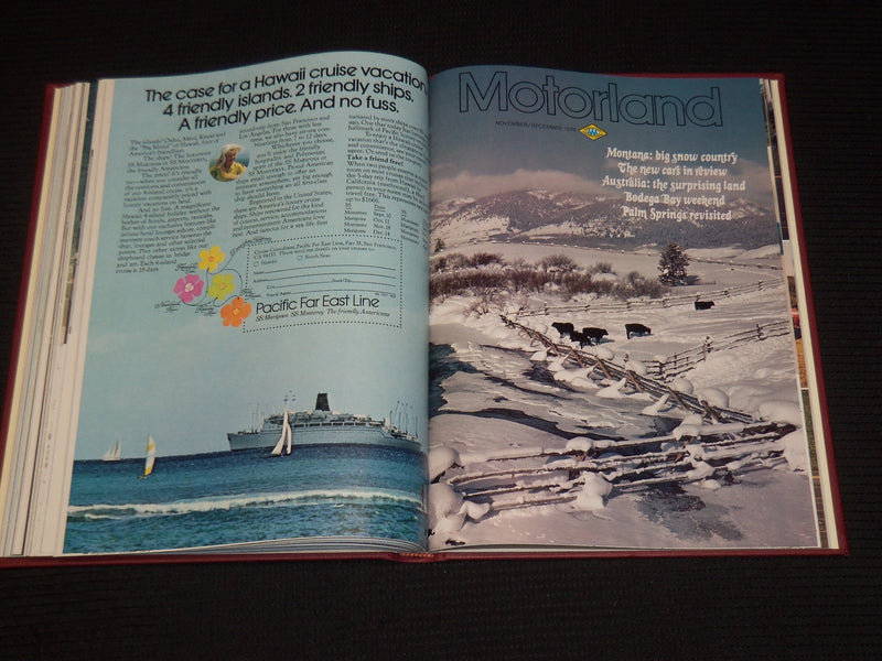 1976 JANUARY-DECEMBER THE MOTOR LAND MAGAZINE BOUND VOLUME - 6 ISSUES - KD 704Y