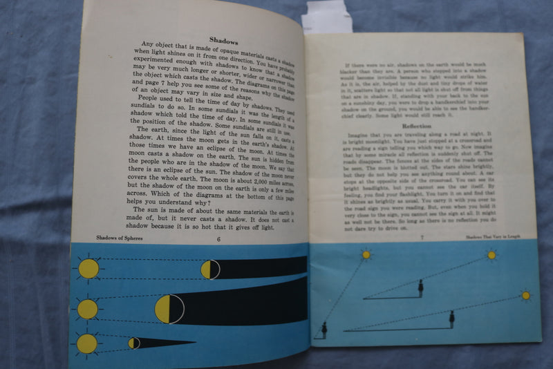 1956 LIGHT-BASIC SCIENCE SOFTCOVER BOOK BY BERTHA MORRIS PARKER - K 694