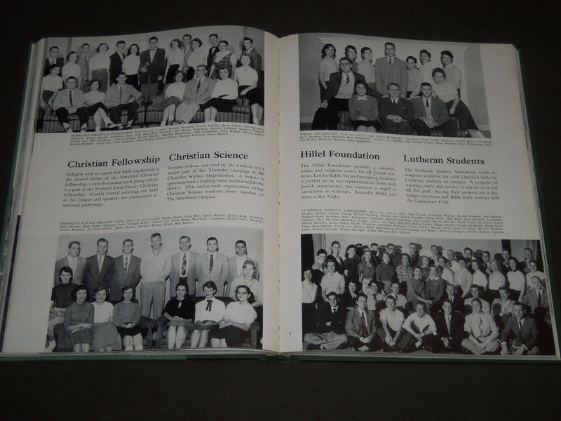 1956 TERRAPIN UNIVERSITY OF MARYLAND COLLEGE YEARBOOK - GREAT PHOTOS - YB 1170