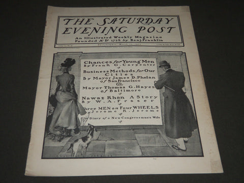 1900 MARCH 10 THE SATURDAY EVENING POST MAGAZINE - ILLUSTRATED COVER - SP 574