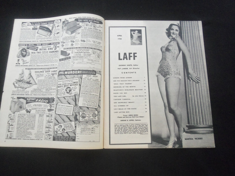 1948 APRIL LAFF MAGAZINE - ADELE MARA COVER - J 7772