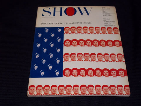 1963 APRIL SHOW MAGAZINE - THE KENNEDYS FRONT COVER - E 20181