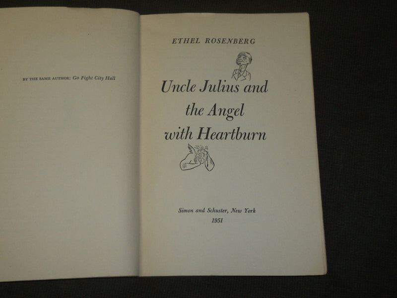 1951 UNCLE JULIUS AND THE ANGEL WITH HEARTBURN BY ETHEL ROSENBERG - J 3542
