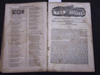 1835 JUNE-DECEMBER THE PHILADELPHIA VISITER VOLUME 1 - NICE ILLUS. - KD 3400H