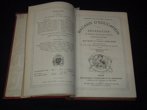 1877 MAGASIN D'EDUCATION FRENCH BOOK - JULES VERNE - #238