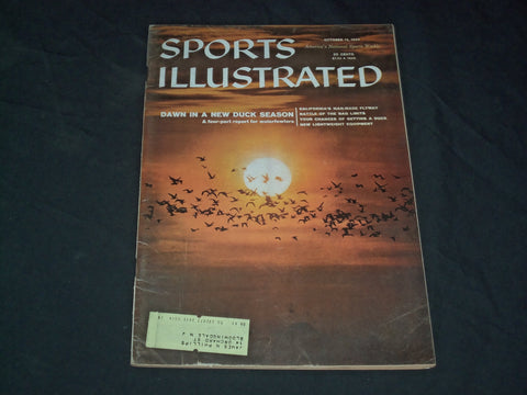 1959 OCTOBER 12 SPORTS ILLUSTRATED MAGAZINE - DAWN IN A NEW DUCK SEASON- SP 8943