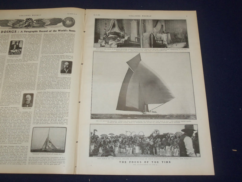 1903 JULY 18 COLLIER'S MAGAZINE - POPE LEO XIII AT PRAYER - ST 6673