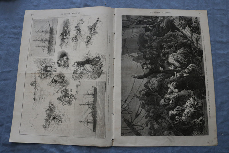 1873 DEC 13 LE MONDE ILLUSTRE MAGAZINE - LE PROCES BAZAINE - FRENCH - NP 8451