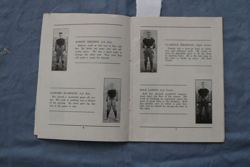 1919 FORT DODGE HIGH SCHOOL PROGRAMS SOFTCOVER BOOKS - LOT OF 2 - K 730