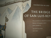 1962 BRIDGE OF SAN LUIS REY BY THROTON WILDER BOOK W/ SLIP CASE - KD 612