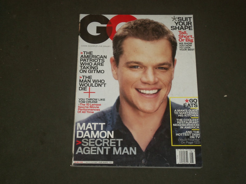 2007 AUGUST GQ MAGAZINE - MATT DAMON - B 2687