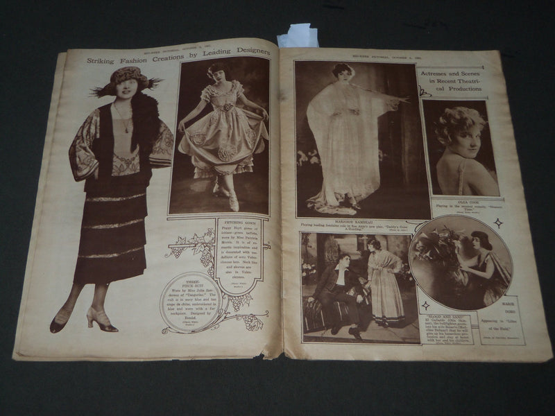 1921 OCTOBER 6 MID-WEEK PICTORIAL MAGAZINE SECTION - BASEBALL NUMBER - J 3253