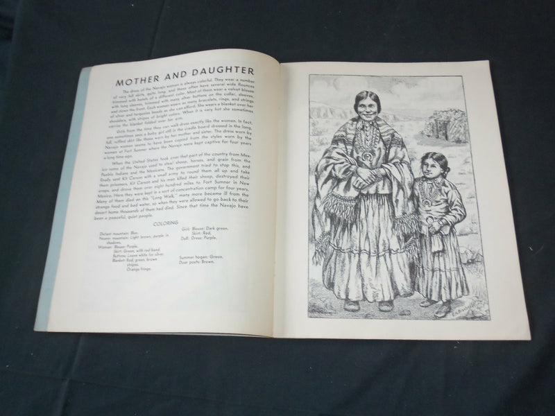 1948 & 1952 AMERICAN INDIAN READ-CUT AND COLOR BOOKS - LOT OF 3 - O 2618A