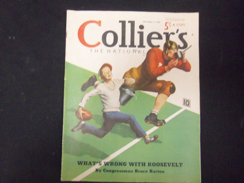1938 NOV 5 COLLIER'S MAGAZINE - GREAT ILLUSTRATIONS, ARTICLES & ADS - ST 3631