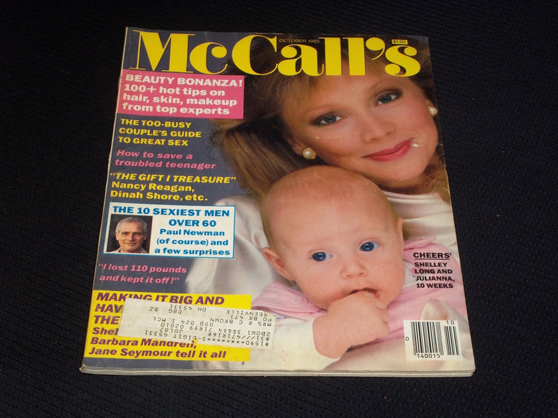 1985 OCTOBER MCCALL'S MAGAZINE - SHELLEY LONG CHEERS FRONT COVER - E 457