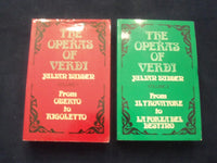 1973-1978 THE OPERAS OF VERDI SOFTCOVER BOOKS - VOLS 1 & 2 - J. BUDDER - KD 8696
