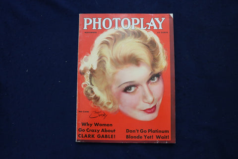 1931 NOVEMBER PHOTOPLAY MAGAZINE - INA CLAIRE COVER - E 18456