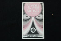 1928 RIVOLI UNITED ARTISTS MOVIE PROGRAMS - NEGRI - LOT OF 5 - K 1973