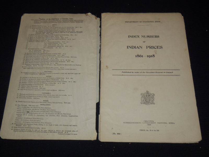 1866-1926 GOVERNMENT REPORTS & STUDIES ON INDIA LOT OF 32 PIECES - O 2515I