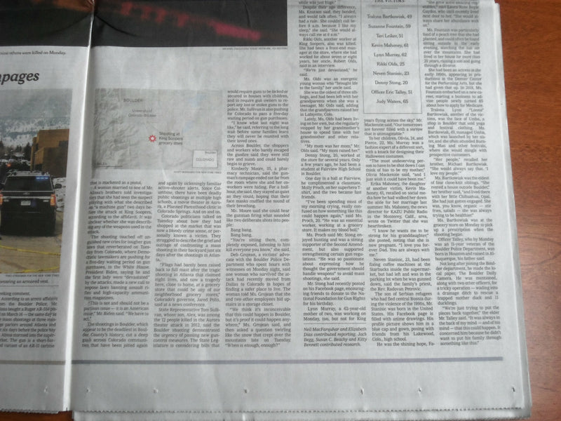 2021 MARCH 24 NEW YORK TIMES - ATLANTA AND BOULDER: 18 DEATHS IN JUST 6 DAYS