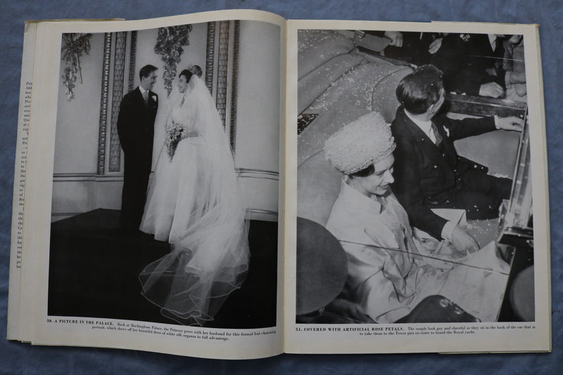 1960 PICTURE BOOK OF PRINCESS MARGARET'S WEDDING HARDCOVER BOOK - KD 9368