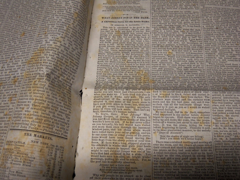 1874 DECEMBER 30 GEAUGA REPUBLICAN NEWSPAPER - CHARDON OHIO - NP 3879J
