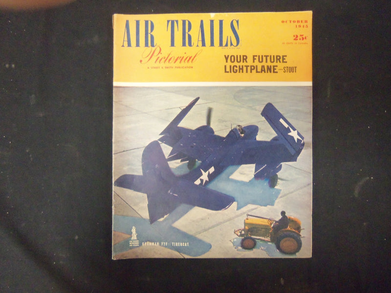 1945 OCTOBER AIR TRAILS PICTORIAL MAGAZINE - STORIES, PHOTOS & ADS - ST 4181