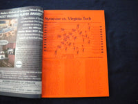 1998 NOVEMBER 14 FOOTBALL PROGRAM - SYRACUSE UNIV VS VIRGINIA TECH - SP 3624T