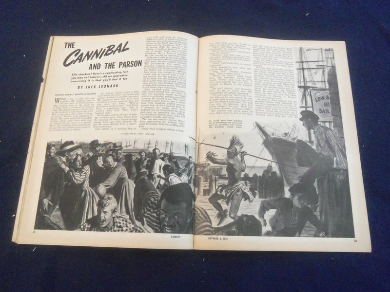 1942 OCTOBER 3 LIBERTY MAGAZINE - WHAT BILLY MITCHELL REALLY SAID - B 4197U