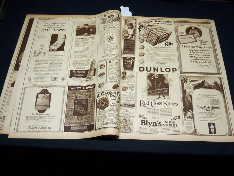 1922 APRIL 9 NEW YORK TIMES PICTURE SECTION NO. 4-7 - NICE PHOTOS - NT 8856
