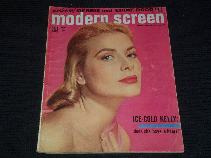 1955 SEPTEMBER MODERN SCREEN MAGAZINE - GRACE KELLY COVER - E 15509