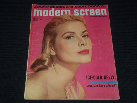 1955 SEPTEMBER MODERN SCREEN MAGAZINE - GRACE KELLY COVER - E 15509