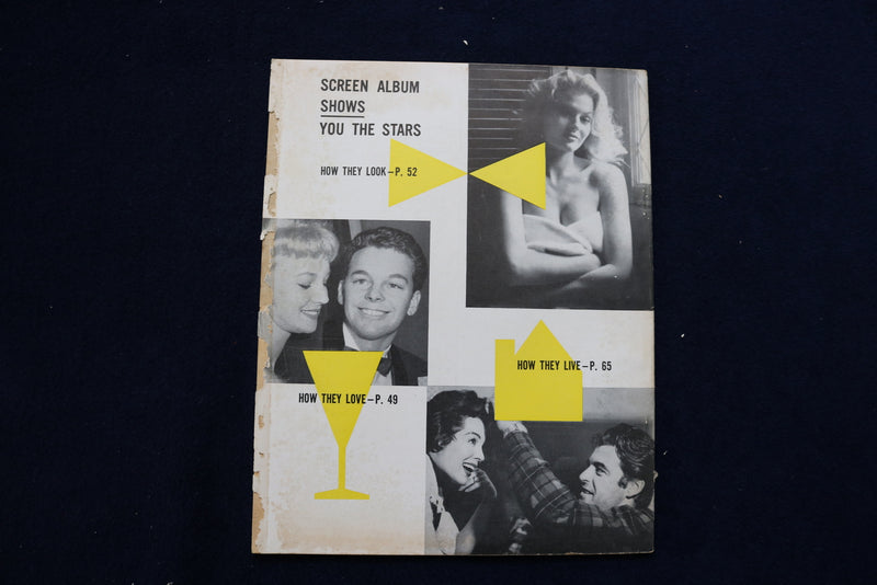 1956 MAY-JULY SCREEN ALBUM MAGAZINE - ELIZABETH TAYLOR COVER - E 12792
