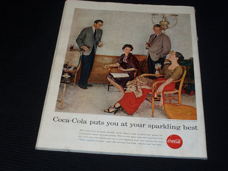 1956 OCTOBER 27 SATURDAY EVENING POST MAGAZINE NICE ILLUSTRATED COVER - E 1281