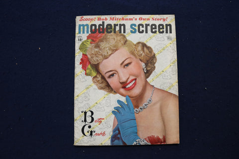 1948 DECEMBER MODERN SCREEN MAGAZINE - BETTY GRABLE COVER - E 17279