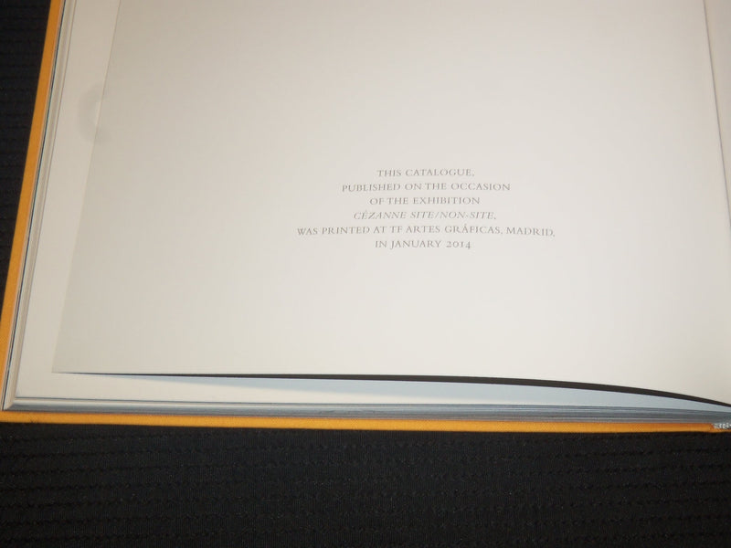 2014 CEZANNE SITE NON-SITE HARDCOVER BOOK BY GUILLERMO SOLANA - KD 4585B