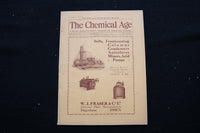 1924 AUGUST 16 THE CHEMICAL AGE MAGAZINE - W.J. FRASER & CO. COVER - SP 4190ZC