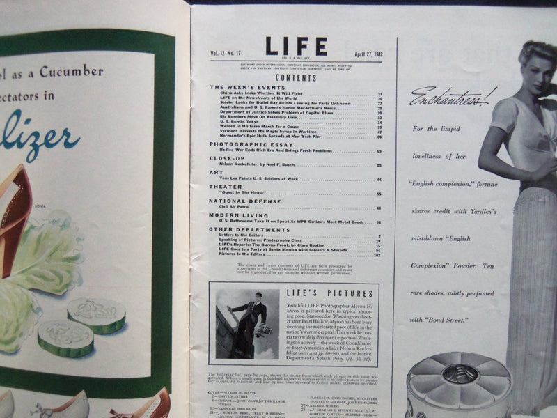 1942 APRIL 27 LIFE MAGAZINE - NELSON ROCKEFELLER - L 284